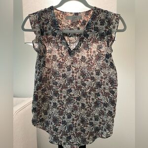 LOFT sleeveless blouse xxs petite
